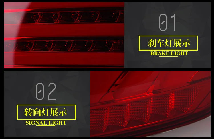 Toyota Highlander Tail Lights 2015-2017 New Kluger LED Tail