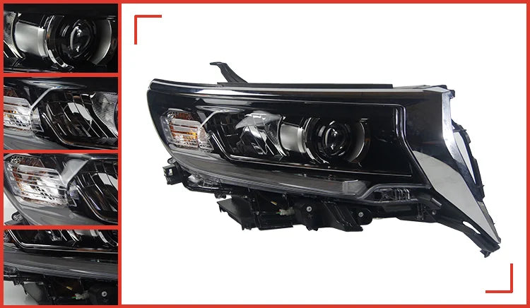 Toyota Prado Headlights 2017-2018 Dynamic Turn Signal LED