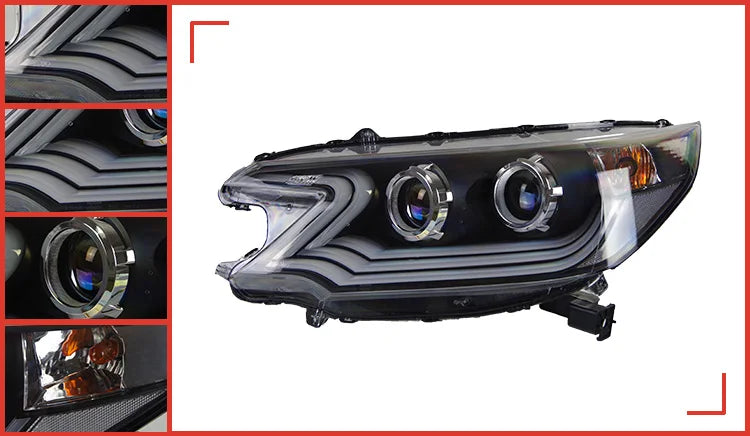 Car Styling Head lamp light for CR-V Headlights 2012-2014