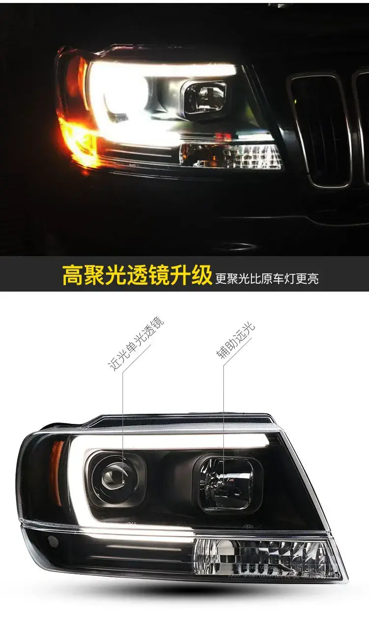 Car Styling Head lamp light for Jeep Grand Cherokee