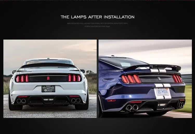 Ford Mustang Tail Lights 2015-2019 Dynamic Signal Tail lamp