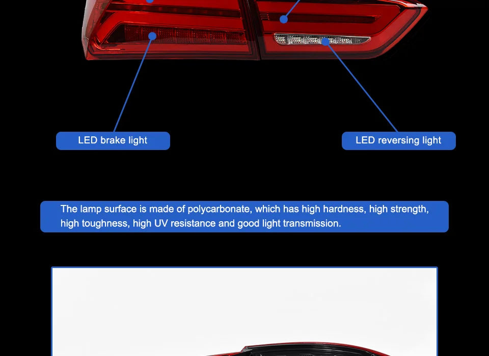 Car Styling Tail lamp light for Chevrolet Malibu XL Tail