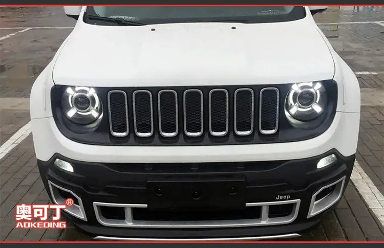 Jeep Renegade Headlights 2015-2018 LED Headlight LED DRL Hid