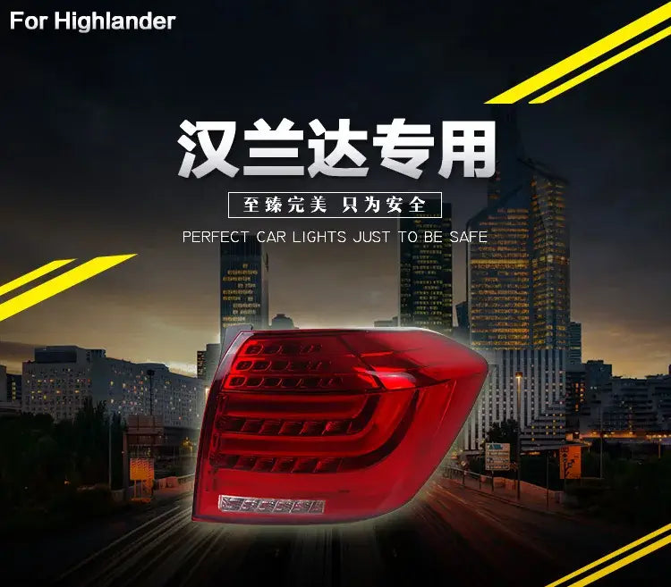 Toyota Highlander LED Tail Light 2012-2014 Highlander LED