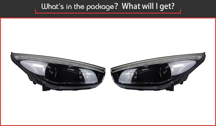 Car Styling Head lamp light for Hyundai IX35 Headlights
