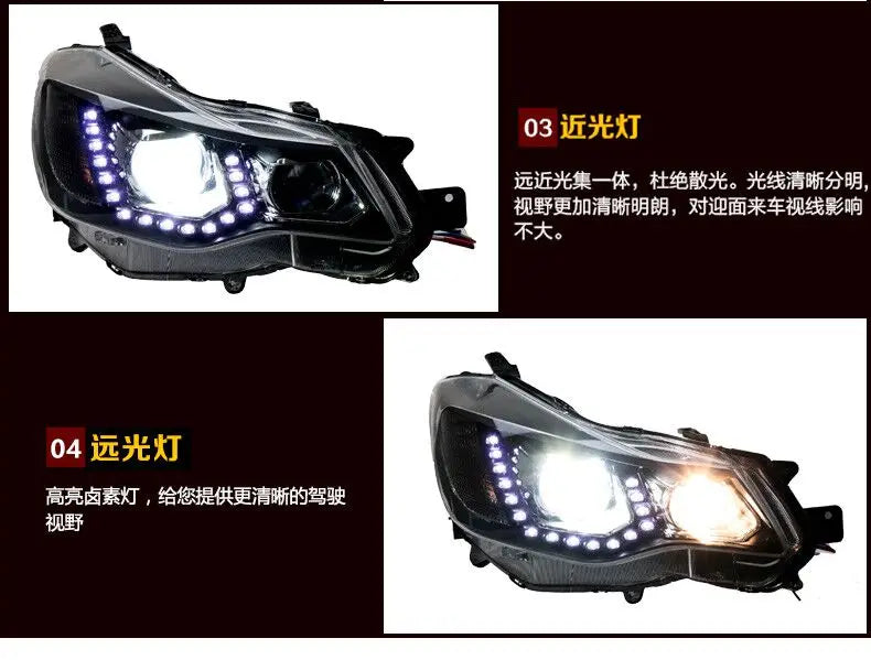 Car Styling Head lamp light for Subaru XV Headlights