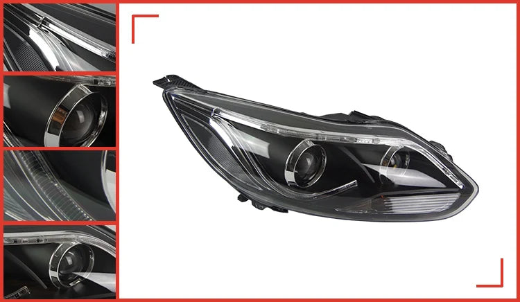 Ford Focus Headlights 2012-2014 Focus 3 LED Headlight DRL