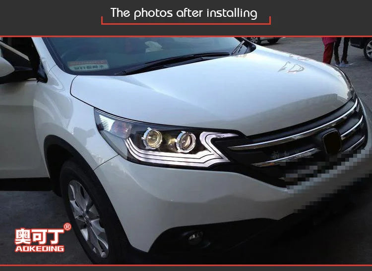 Car Styling Head lamp light for CR-V Headlights 2012-2014