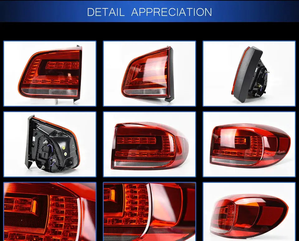 VW Tiguan Tail Lights 2013-2017 Tiguan LED Tail lamp light