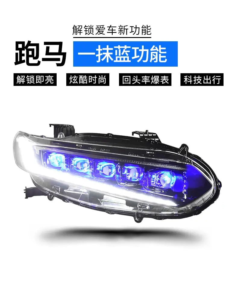 Car Styling Head lamp light for Accord Headlights 2018-2019