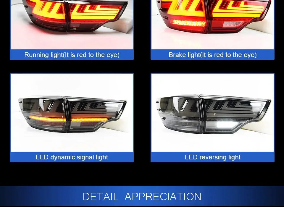 Toyota Highlander Tail Lights 2015 Kluger LED Tail Light