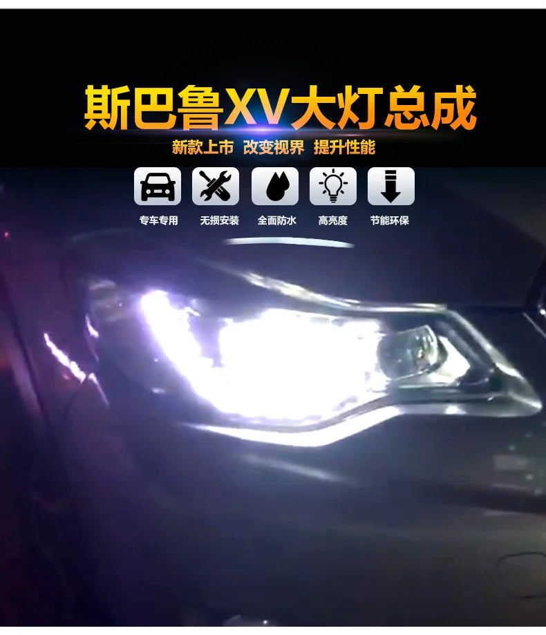 Car Styling Head lamp light for Subaru XV Headlights