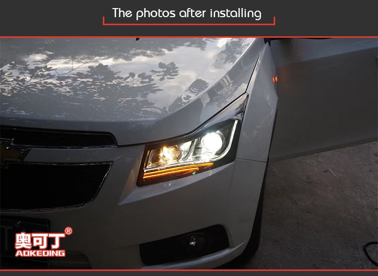 Car Styling Head lamp light for Chevrolet Cruze Headlight