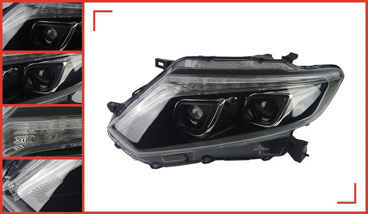 Car Styling Headlights for Nissan X-Trail Rouge LED