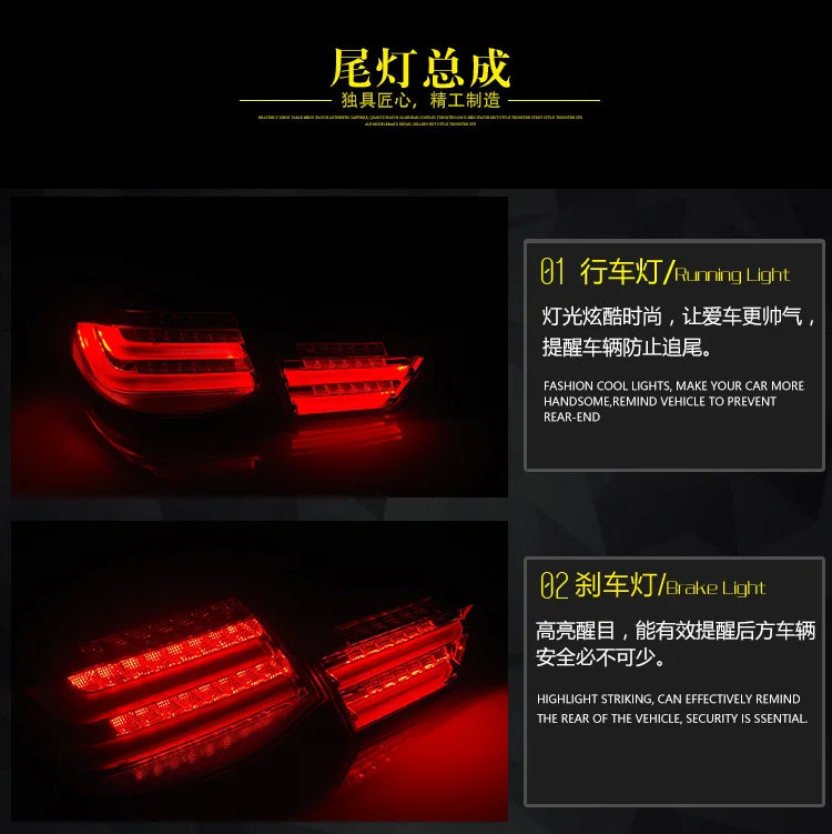 Toyota Reiz Tail Lights 2010-2012 Mark X LED Tail lamp light