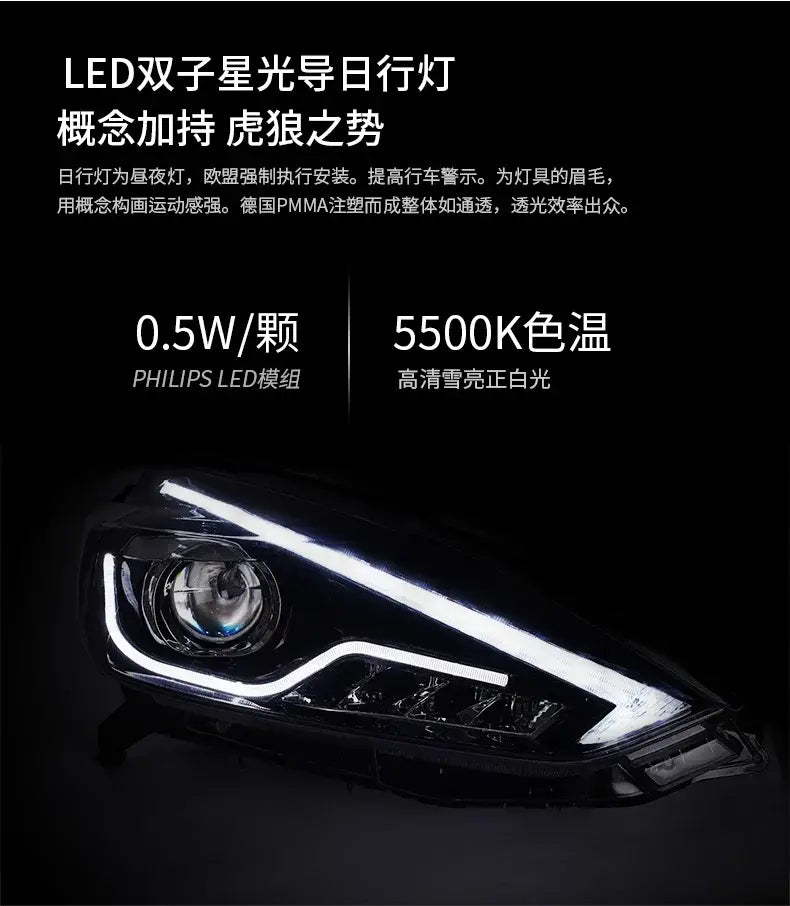 Nissan Sylphy Sentra LED Headlight 2016-2018 New Design DRL