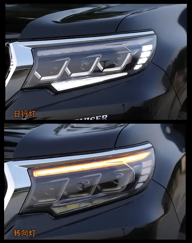 Car Styling Head lamp light for Toyota Prado Headlights