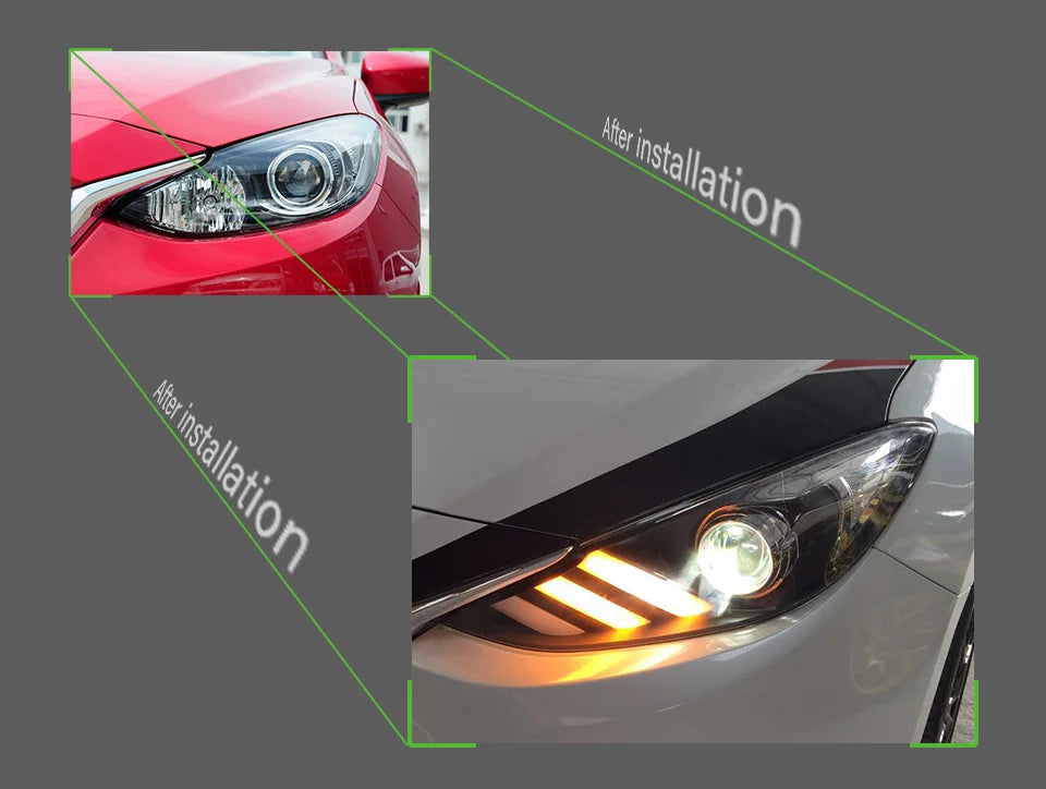 Mazda 3 Headlights 2014-2016 Axela LED Headlight