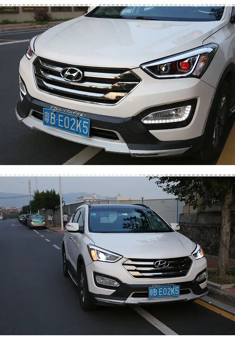 Car Styling Head lamp light for Hyundai IX45 Headlights