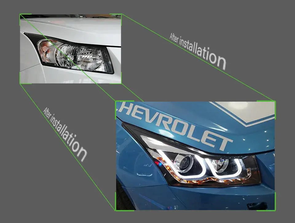 Car Styling Head lamp light for Chevrolet Cruze Headlights