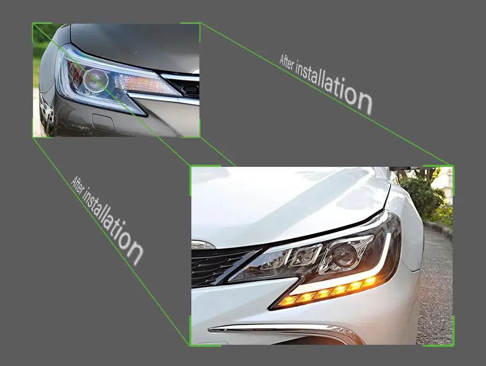 Car Styling Head lamp light for Mark X Headlights 2013-2020