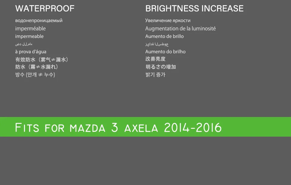 Mazda 3 Headlights 2014-2016 Axela LED Headlight