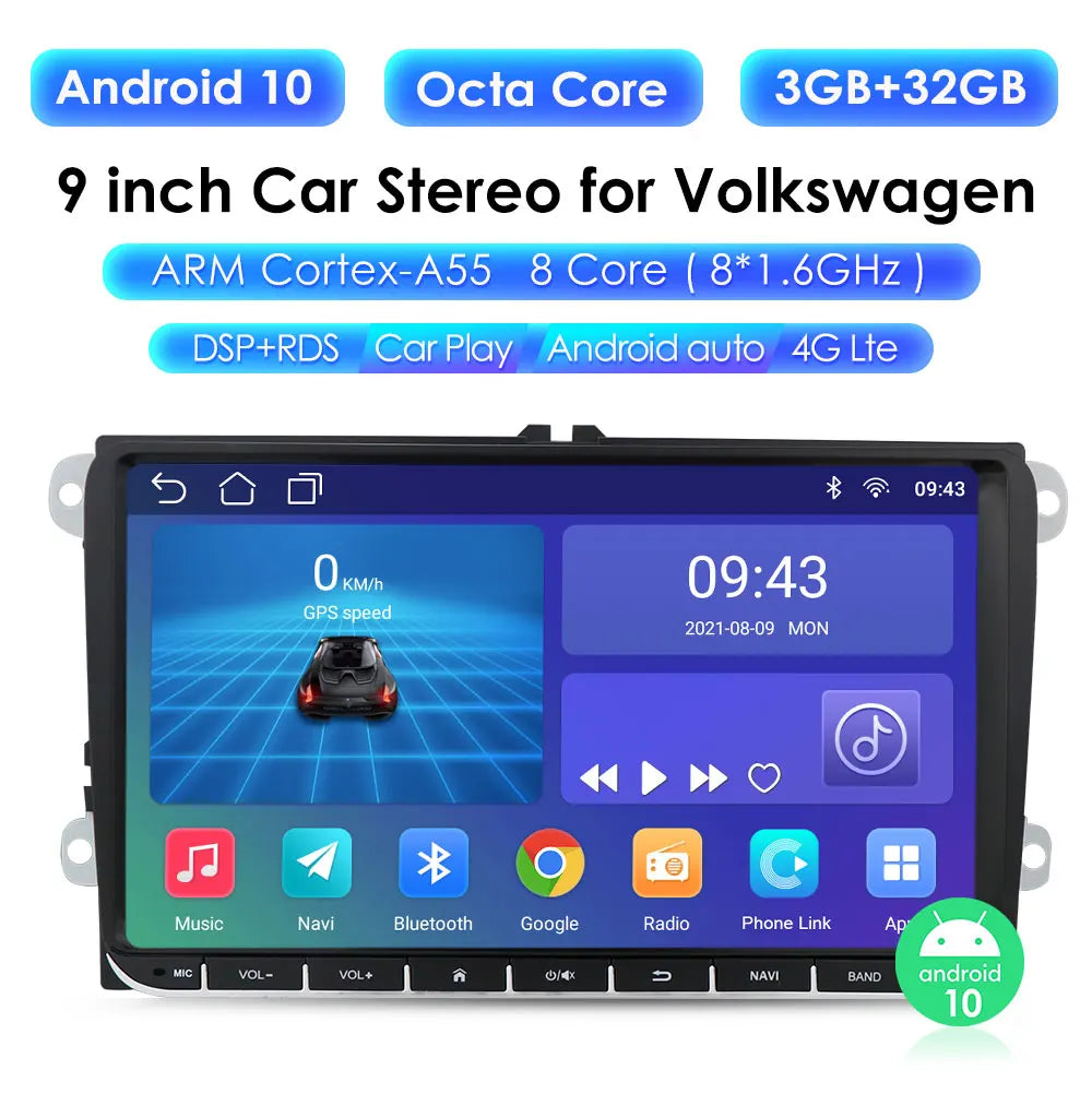 Android Car Radio for VW GOLF 5 POLO Sedan PASSAT B6 CC