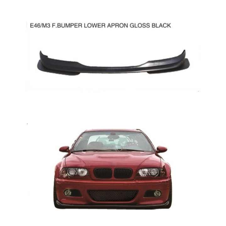 For BMW E46 M3 Front Lip E46 Gloss Black - CAR CRAFT INDIA