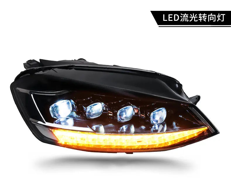 VW Golf 7 Headlight 2013-2017 Golf7 All LED Headlights DRL