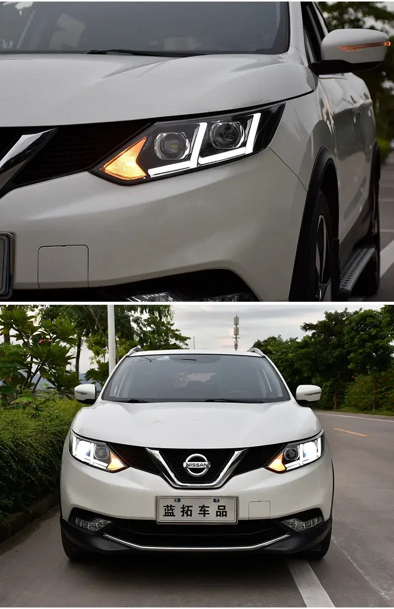 Car Styling Head lamp light for Qashqai Headlight 2016-2018