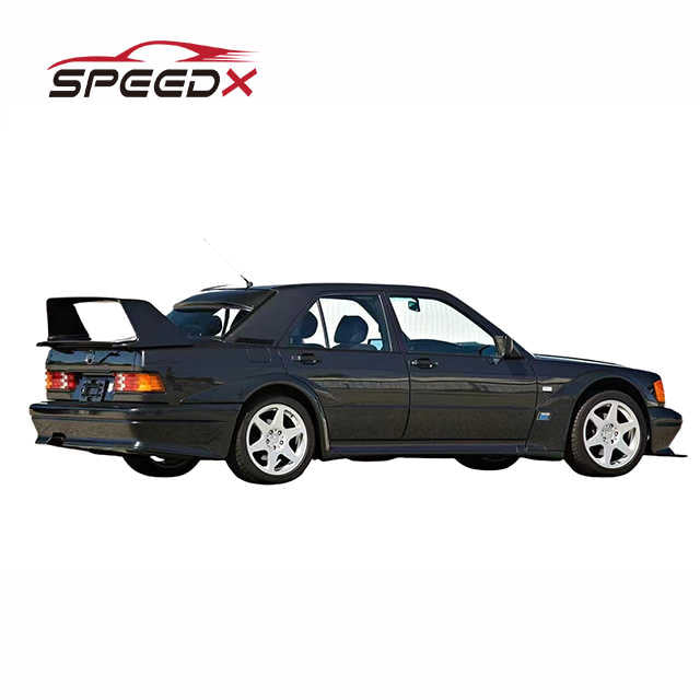 For Mercedes 190E W201 Body Kit Dry Carbon Fiber Upgrade Front Rear Bumper Fender Side Diffuser