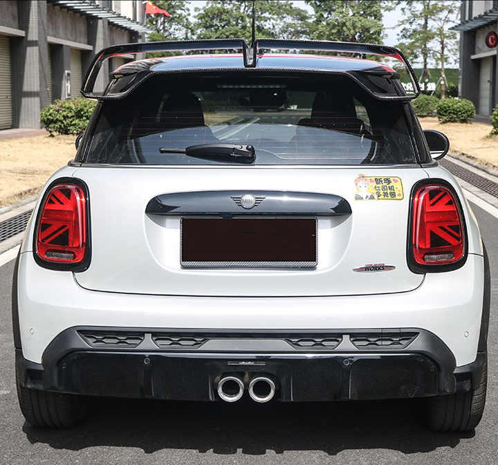 High Quality Body Kit for BMW MINI Coopers JCW F55 F56 Upgrade GP Style Carbon Fiber ROOF WING TRUNK SPOILER