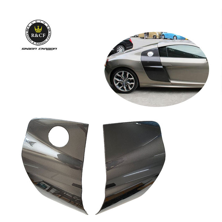 Gen.1 R8 Carbon Fiber Side Door Panel Scoop OEM Style for Audi R8 09-15