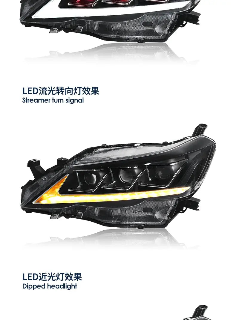 Mark X Headlights 2010-2013 Reiz LED Headlight DRL Animation