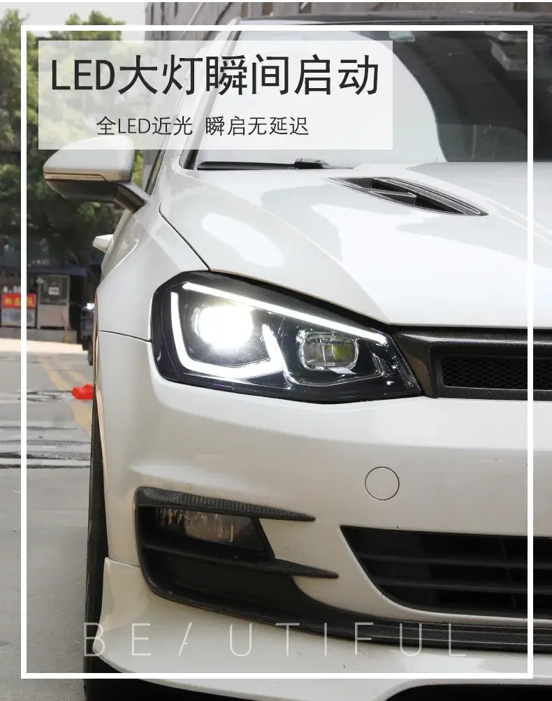 Car Styling Headlights for Golf 7 LED Headlight Animation