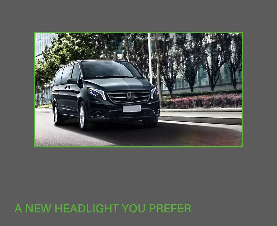 Car Styling Head lamp light for Vito Headlights 2014-2021
