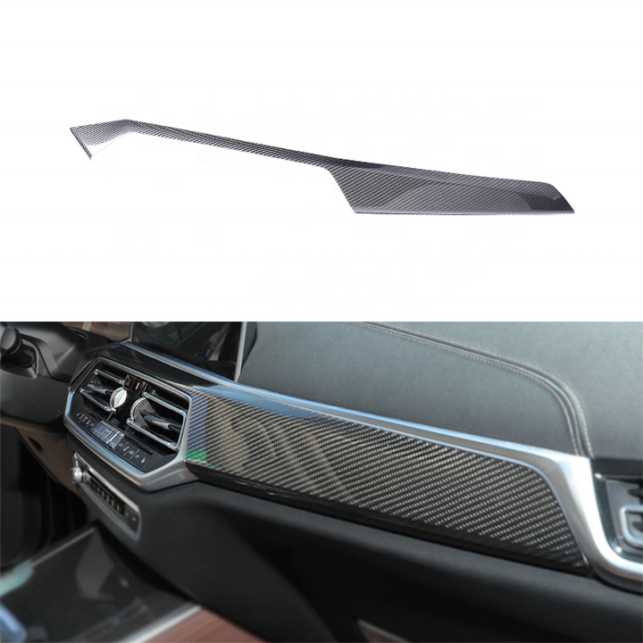 Dry Real Carbon Fiber Interior Trims Dash Cover Center Console Panel for BMW X5 G05 X7 G07 2019up - CAR CRAFT INDIA