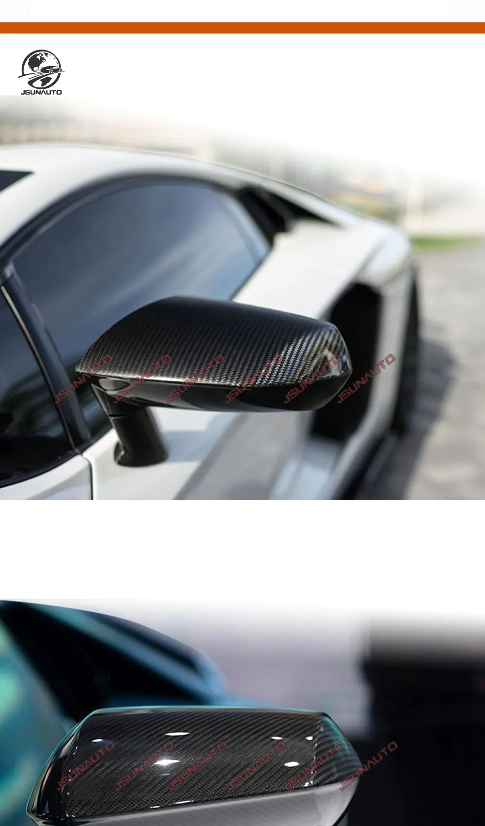 For Lamborgini Aventador OEM Dry Carbon Fiber Side Mirror