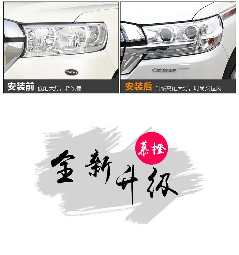 Car Styling Head lamp light for Toyota Land Cruiser