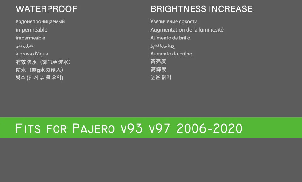 Pajero V93 Tail Lights 2006-2020 Pajero V97 LED Tail Light