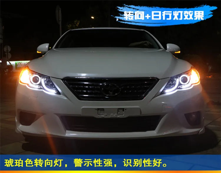 Car Styling Head lamp light for Toyota Mark X Headlights