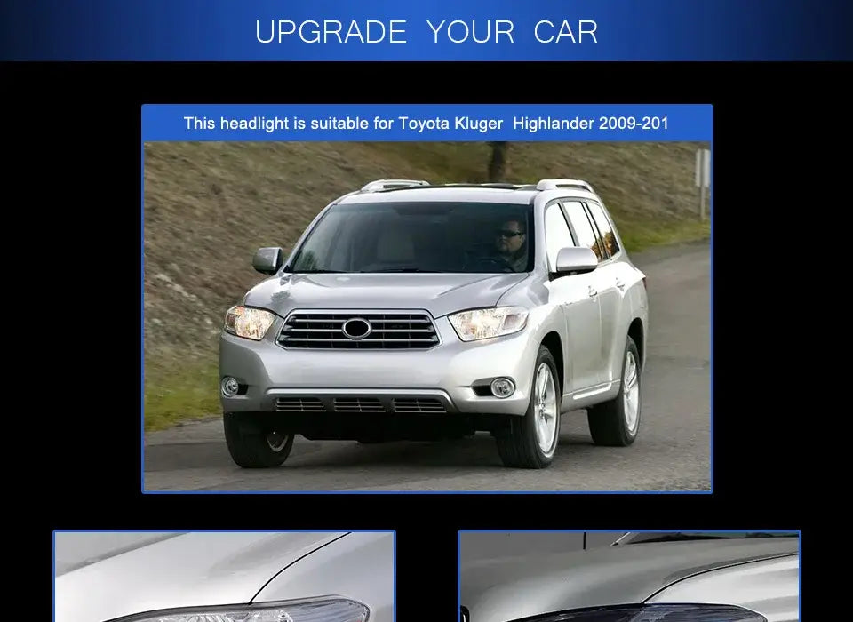 Toyota Highlander Headlights 2007-2011 Kluger LED Headlight