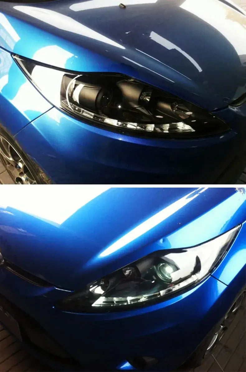 Car Styling Head lamp light for Ford Fiesta Headlights