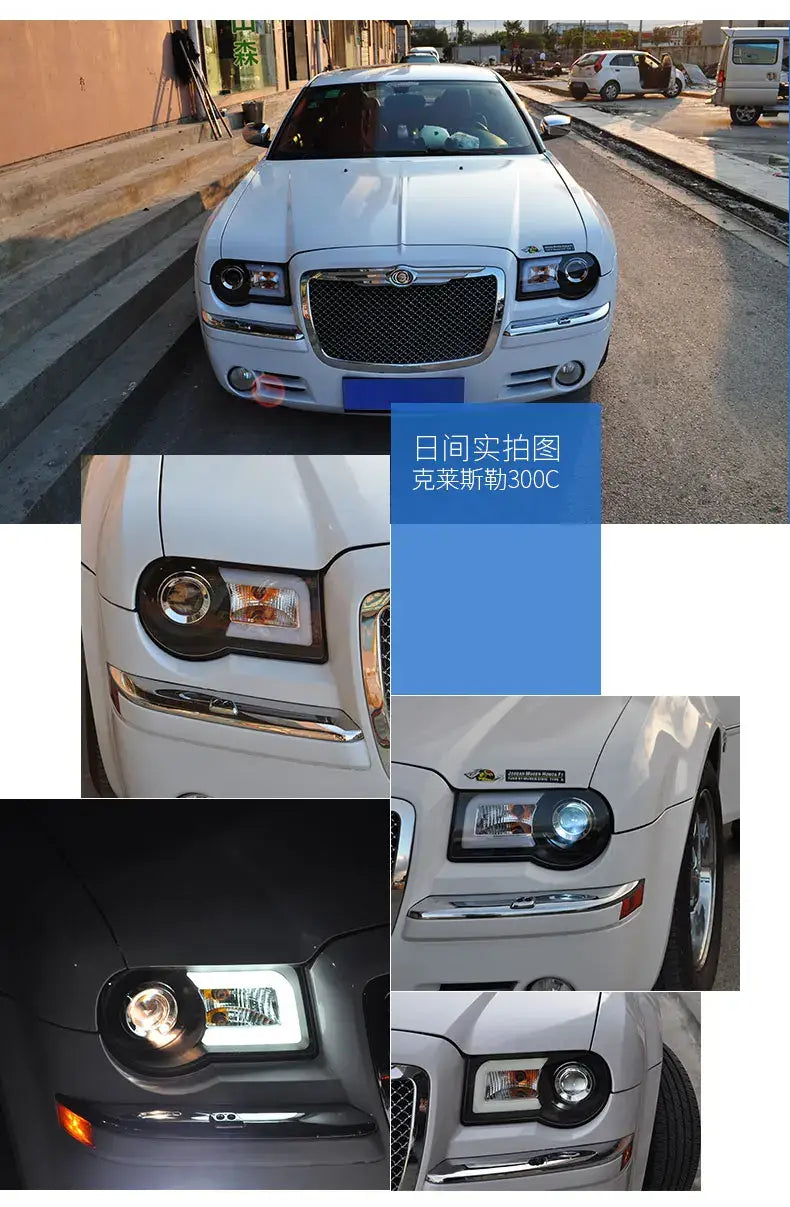 Car Styling Head lamp light for Chrysler 300C Headlights