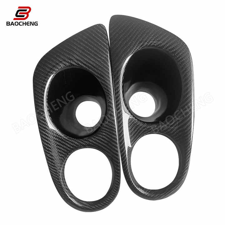 For BMW E46 M3 2001-2006 Hot Selling  Real Carbon Fiber Car Front Fog Lamps Cover Stick on Fit Factory Wholesale Price - CAR CRAFT INDIA