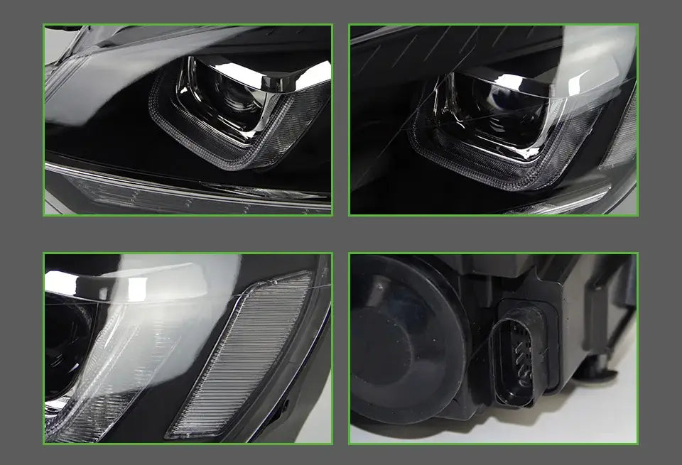 VW Golf 6 Headlight 2009-2012 Dynamic Signal Golf6 LED DRL