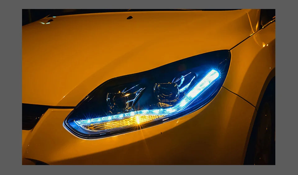 Ford Focus Headlight 2012-2014 Focus LED DRL D2H Hid Option