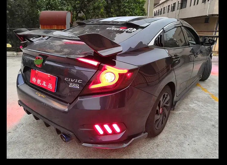 Civic X Tail Lights 2016-2019 New Civic Type R LED Tail