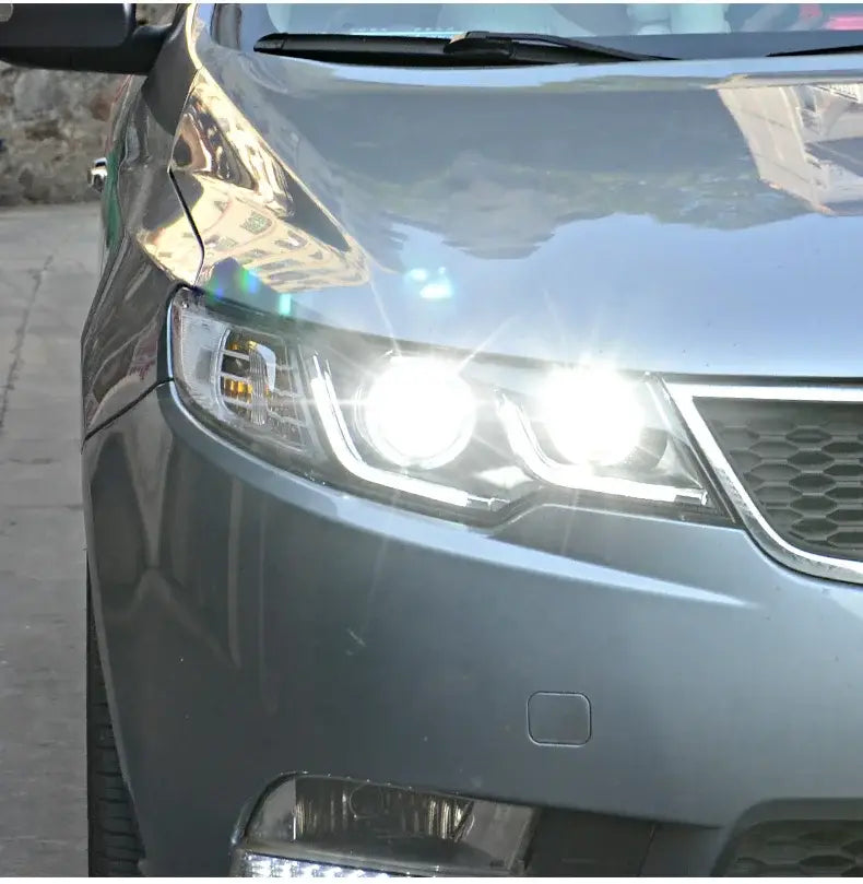 Car Styling Head lamp light for Kia Forte Headlights