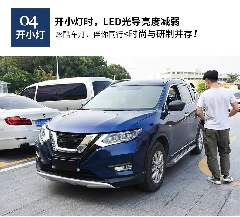 Car Styling Head lamp light for Nissan X-Trail Headlights